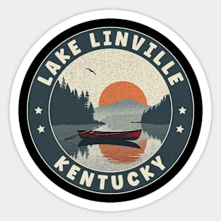 Lake Linville Kentucky Sunset Sticker